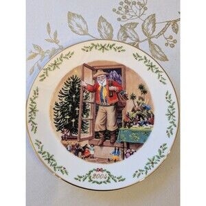 Lenox International Victorian Santa Christmas Ltd Ed Plate Collection Chile 2004